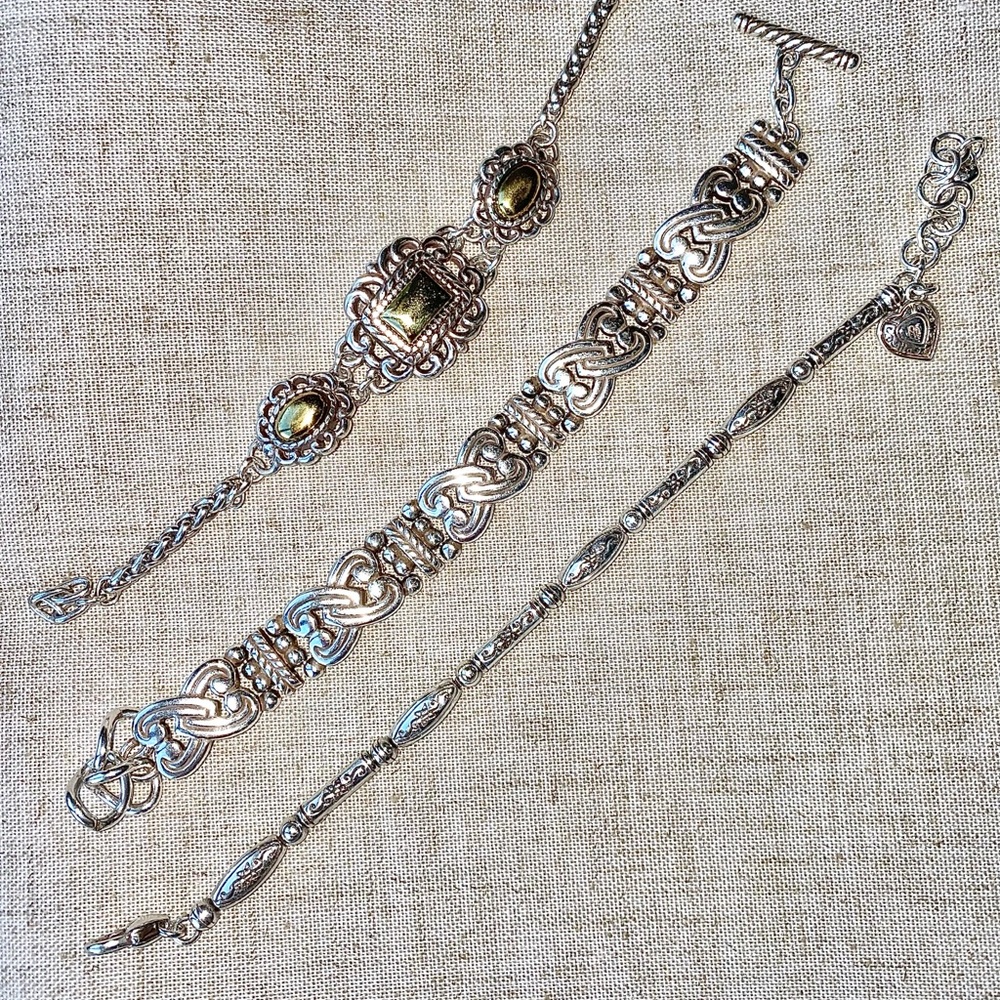 Lot of 3 vintage Brighton bracelets